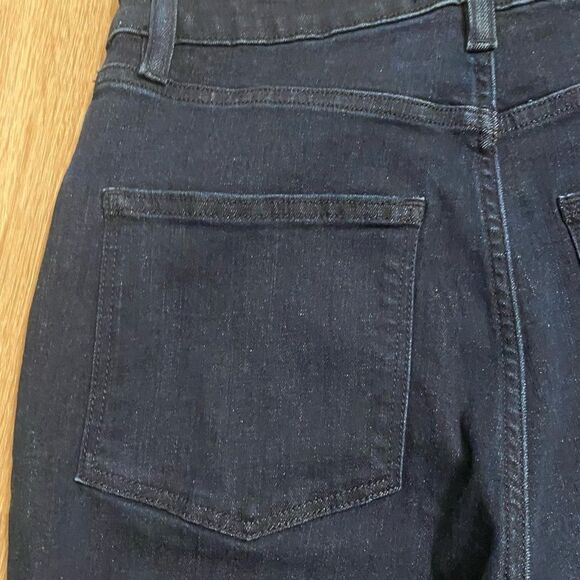 Aritzia Motive Flare Jeans High Rise Tight Flared Jeans Wide Leg Dark Size 28 - Picture 6 of 8